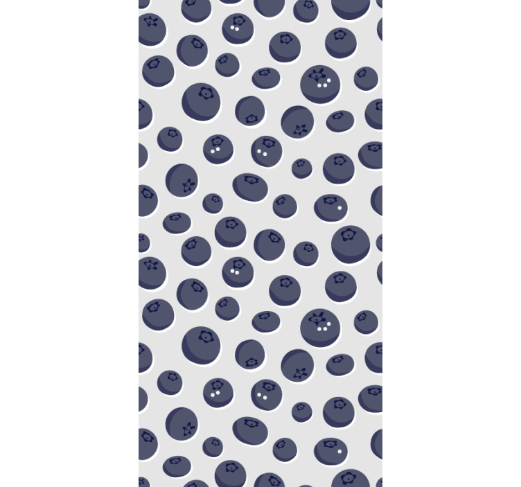 Cortina roller frutas motivo de arándanos - TenVinilo