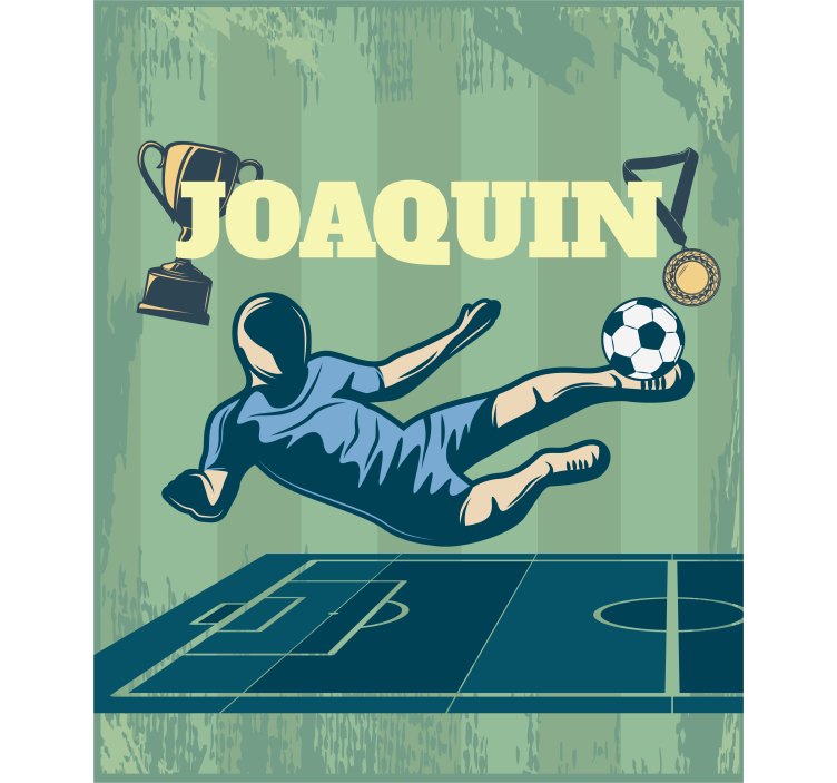 Estor de fútbol Fútbol con nombre - TenVinilo