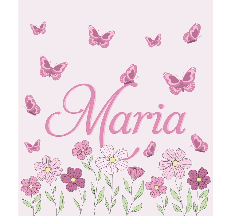 Cortina roller personalizable flores y mariposas - TenVinilo