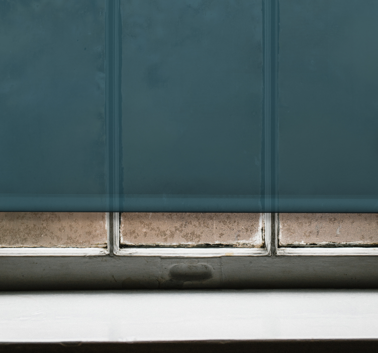 Cortina roller black out lienzo verde azulado intenso - TenVinilo