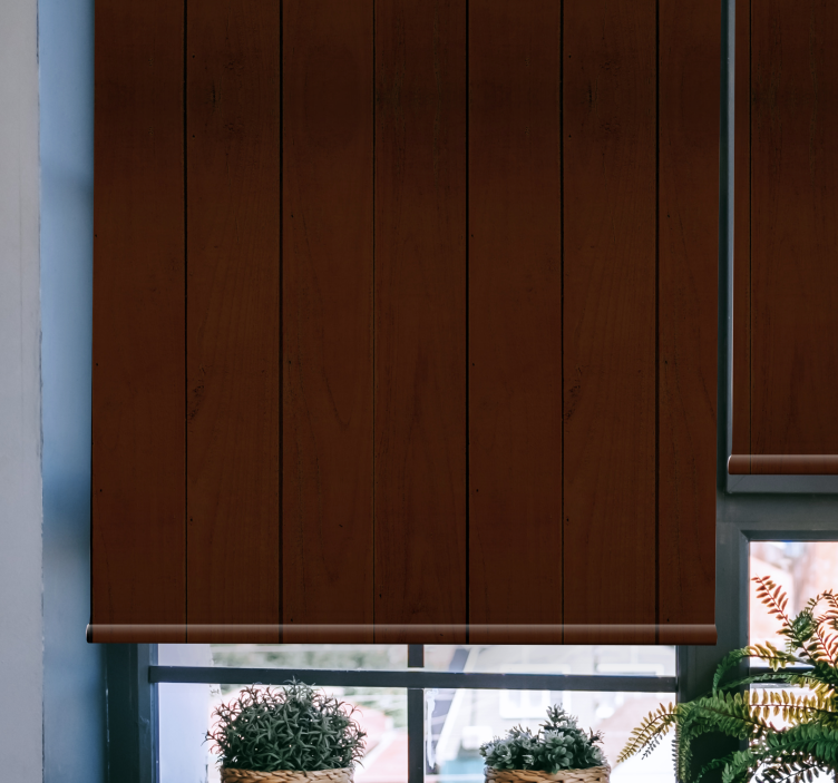 Cortina roller textura patrón de tablones de madera - TenVinilo