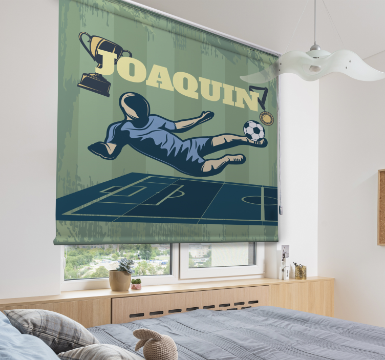 Estor de fútbol Fútbol con nombre - TenVinilo