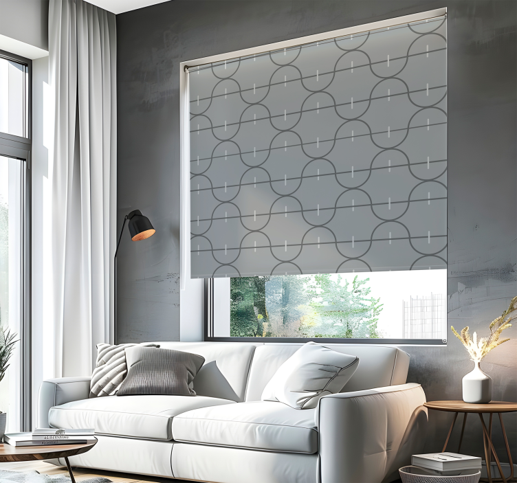 Estor elegante patrón de rayas irregulares - TenVinilo