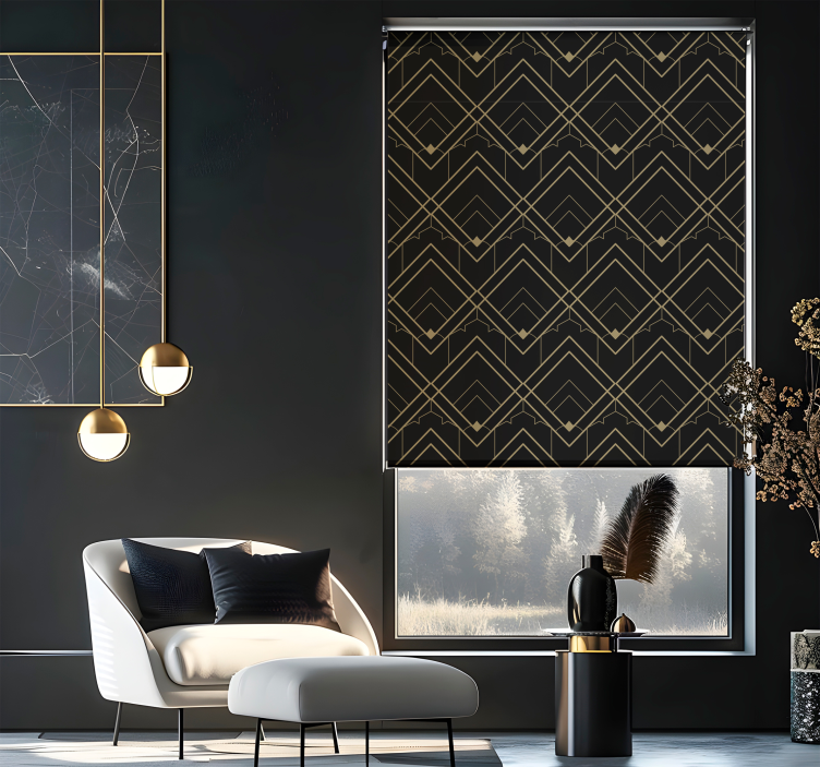 Estor elegante patrón vectorial - TenVinilo