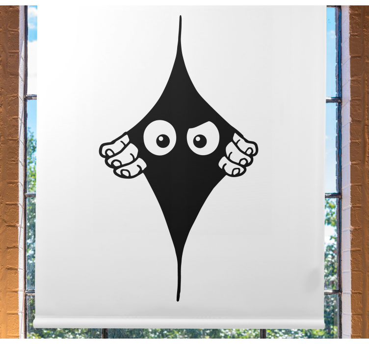 Estor enrollable juvenil 3D ojos mirando - TenVinilo