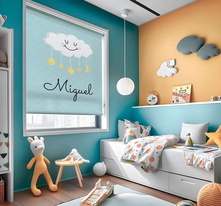 Estor de nubes estilo feliz - TenVinilo