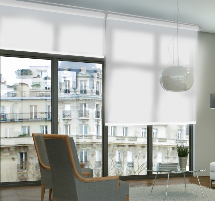 Estor salón Blanco translúcido - TenVinilo