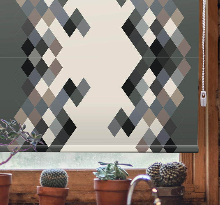 Estor salón Tonos de color bloques de color - TenVinilo