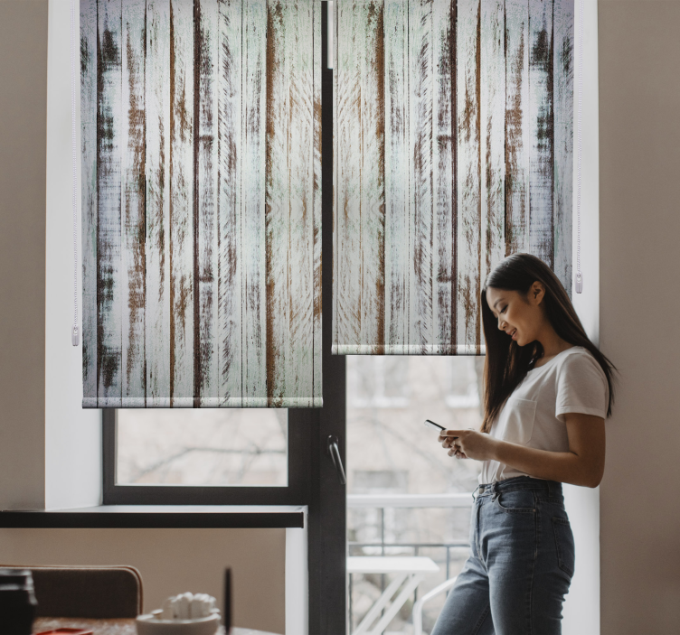 Estor textura Pelar madera - TenVinilo