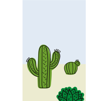 Cortina roller cocina planta de cactus - TenVinilo