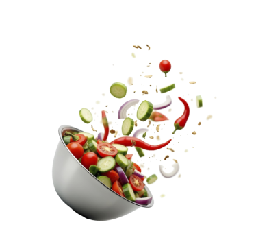Cortina roller cocina ensalada fresca - TenVinilo