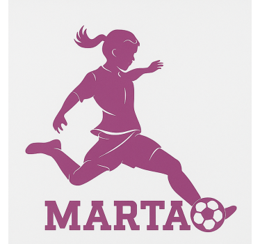 Cortina roller infantil jugadora de fútbol - TenVinilo