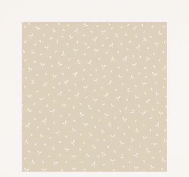 Cortina roller infantil motivo de hojas beige - TenVinilo