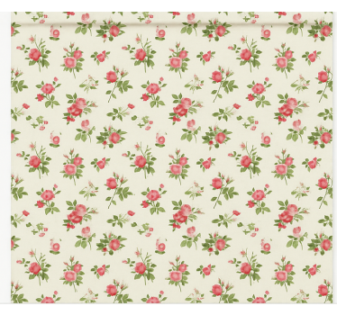 Cortina roller infantil rosa campestre inglesa - TenVinilo