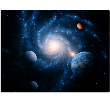 Cortina roller juvenil galaxia espacio planeta - TenVinilo