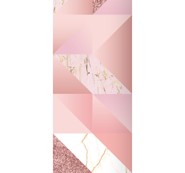 Cortina roller baño mármol rosa dorado - TenVinilo