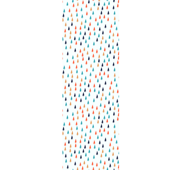 Cortina roller infantil gotas de lluvia coloridas - TenVinilo