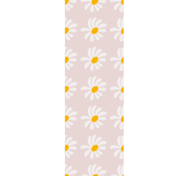 Cortina roller infantil ilustración de flores boho - TenVinilo
