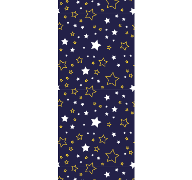 Cortina roller infantil cielo nocturno con estrellas - TenVinilo