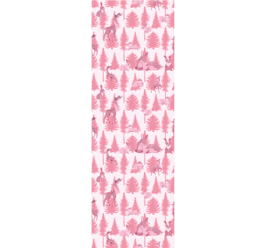 Cortina roller infantil reno rosa hermoso - TenVinilo