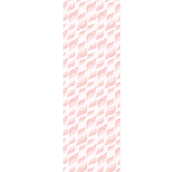 Cortina roller infantil patrón de conchas rosas trendy - TenVinilo