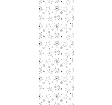 Cortina roller infantil patrón de estrellas silueteadas - TenVinilo