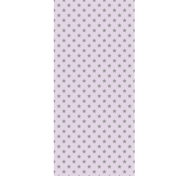 Cortina roller infantil estrellas grises fondo rosa - TenVinilo