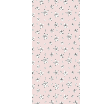 Cortina roller infantil estrellas blancas fondo rosa - TenVinilo