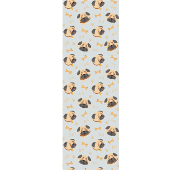 Cortina roller infantil cachorros bulldog inglés - TenVinilo