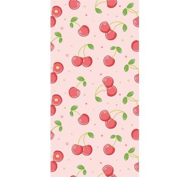 Cortina roller infantil cerezos rosados - TenVinilo