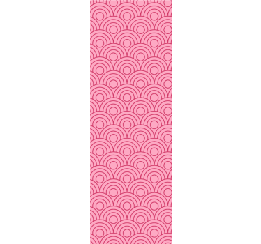 Cortina roller infantil formas en rosa claro y oscuro - TenVinilo