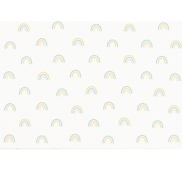 Cortina roller infantil arcoíris pastel dispersos - TenVinilo