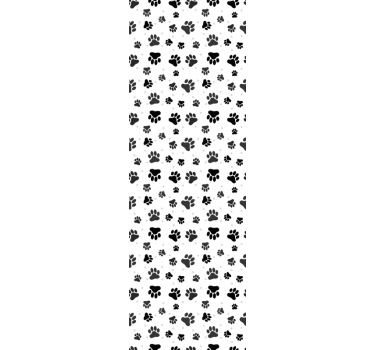 Cortina roller infantil con estampado de patas de mascotas - TenVinilo