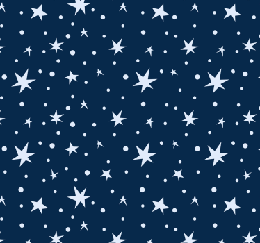Cortina roller infantil estrellas sobre fondo azul - TenVinilo