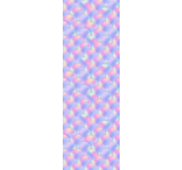 Cortina roller infantil escamas de sirena multicolor - TenVinilo