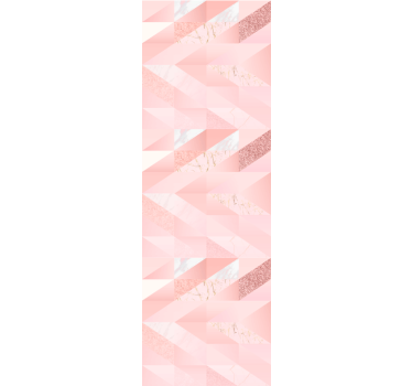 Cortina roller juvenil fondo geométrico rosa girly - TenVinilo