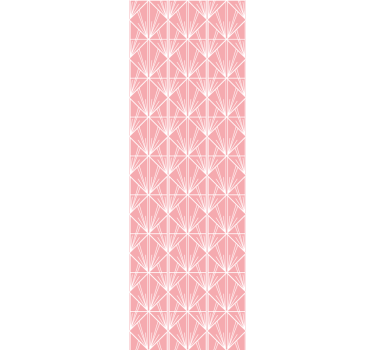 Cortina roller moderno patrón geométrico rosa - TenVinilo