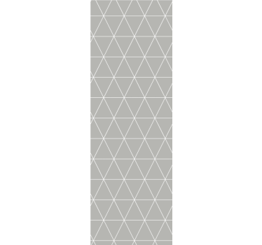 Cortina roller moderno patrón geométrico gris claro - TenVinilo