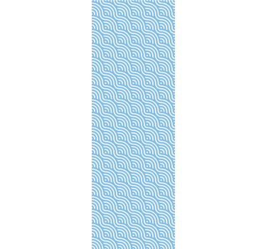 Cortina roller moderno olas azules pequeñas - TenVinilo