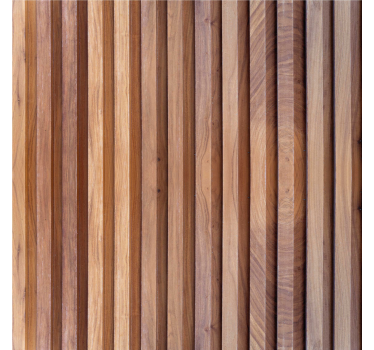 Cortina roller beige tablones de madera verticales - TenVinilo