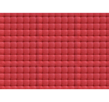 Cortina roller roja con acolchado de cuero rojo - TenVinilo
