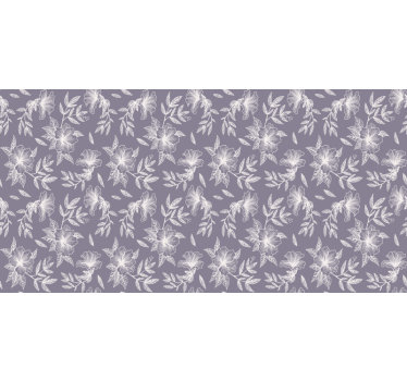 Cortina roller morada floral lila - TenVinilo