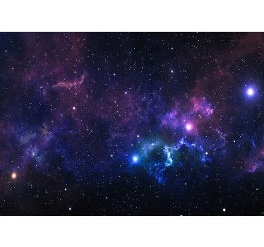Cortina roller living comedor universo con mil estrellas - TenVinilo