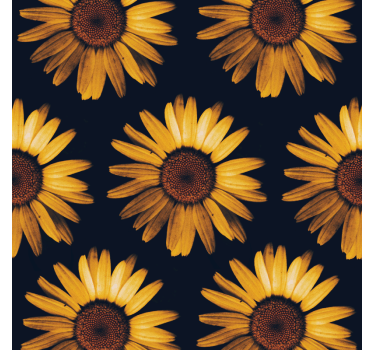 Cortina roller living comedor girasol amarillo - TenVinilo