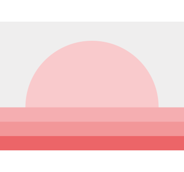 Cortina roller living comedor atardecer rosa 70's - TenVinilo
