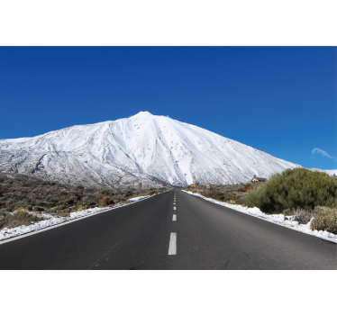Cortina roller living comedor carretera hacia el teide - TenVinilo