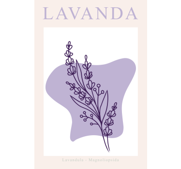 Cortina roller living comedor lavanda minimalista - TenVinilo