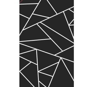 Cortina roller living comedor mosaico clásico blanco negro - TenVinilo
