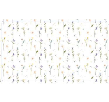 Cortina roller blanca ramas pequeñas de primavera - TenVinilo