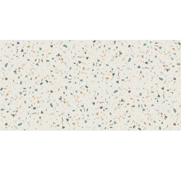 Cortina roller beige motivo terrazzo beige - TenVinilo